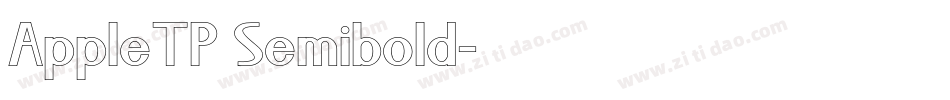 AppleTP Semibold字体转换